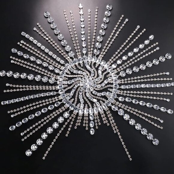 Rhinestone Headpiece Cap main image 5
